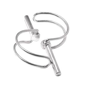 Déverrouillage rapide remorque camion goupille de sécurité vélo poussette attelage crochet Clip D forme boucle broche - Product Image 1