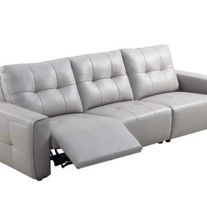 लिविंग रूम सोफा अनुभागीय सोफे वास्तविक चमड़े के सोफे सेट - Product Image 1