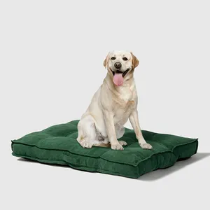 ที่นอนสุนัขขนาดใหญ่ผ้าคอตตอนโกลเด้นรีทรีฟเวอร์ขนอุ้งเท้าหนาแข็งแรงอบอุ่นในฤดูหนาว