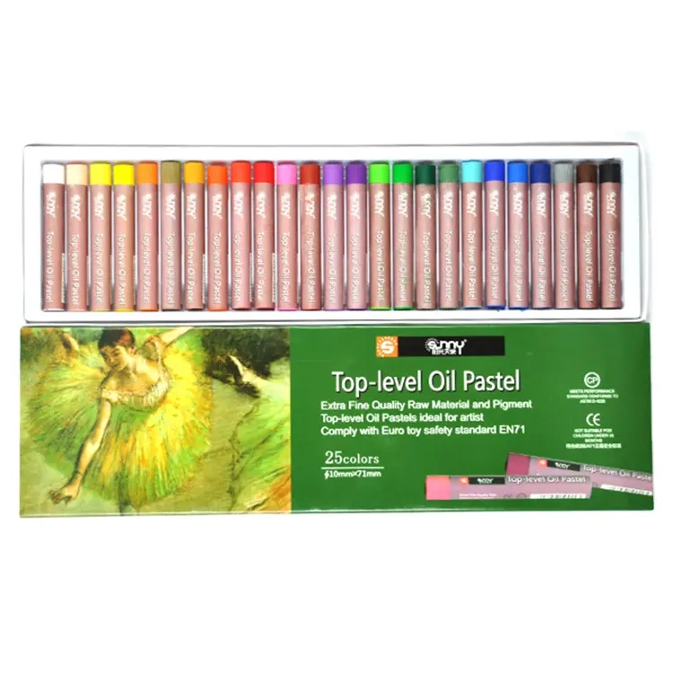 25 colors TOP GRADE oil pastels for kids creating painting drawing ,Non Toxic