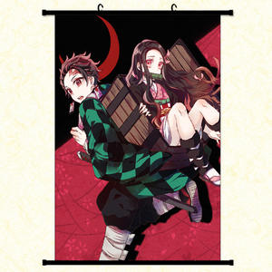 Desplazamiento de pancarta de <span class=keywords><strong>Manga</strong></span> clásica para pared de salón, póster de Anime, <span class=keywords><strong>Demon</strong></span> <span class=keywords><strong>Slayer</strong></span> Tanjiro - Product Image 6