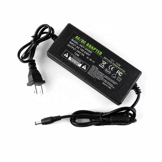 24V 3A   Power Adapter 72W for Water Pump Aquarium 3D Printer CNC Machine Led Strip Lights Cctv Camera