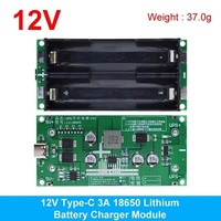 Fuente de Alimentación UPS de Carga Rápida Tipo-C 15W 3A / Módulo Cargador de Batería de Litio 18650, Convertidor Elevador de Voltaje DC-DC 5V 9V 12V