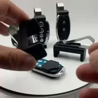 Support de fixation pour télécommande de porte de garage et de voiture, porte-clés, en ABS, pour pare-soleil