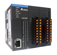 PLC Delta AS228P-A de Buena Calidad con Salida PNP para Control de Movimiento de Máquinas CNC y Programación PLC con Modbus/Ethernet y 28 E/S