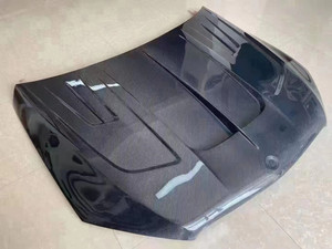 For 2020 Mercedes-Benz GLE COUPE GLE53 GLE63 GLE450 Bumpers LD Style Carbon Fiber Front Engine Vented Hood <b>Bonnet</b> - Product Image 4