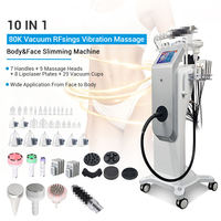Nouvelle Machine Minceur 10-en-1 2026 avec Rouleau Interne, Brosse Bio, Laser Lipo, Vacuum, RF et Cavitation 80K