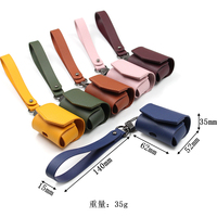 En stock pochette de luxe en similicuir pour écouteurs sac de rangement portable de haute qualité avec logo personnalisé fourre-tout promotionnel pour écouteurs