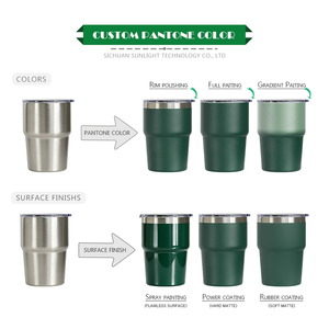 Tasse à café personnalisée en acier inoxydable isolée, <span class=keywords><strong>gobelet</strong></span> de voyage empilable, mug thermique sous vide pour latte avec nom gravé au laser - Product Image 4
