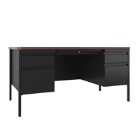Bureau d'enseignant moderne pour école, bureau commercial, avec design modulaire, plateau en MDF et base en acier, à vendre