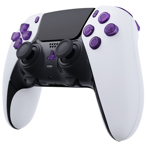 EXtremeRate - Juego Completo de Botones de Repuesto Transparentes Color Atomic Purple para el Control Inalámbrico Dualsense Edge - Product Image 4
