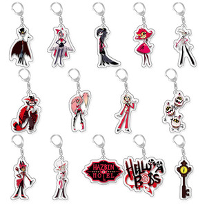 2000 Estilos de Alta Calidad, Llaveros de Anime Japonés de 5cm, Llavero Acrílico de Doble Cara de Hazbin Hotel - Product Image 1