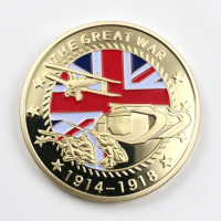 Vente chaude transfrontalière : Médaille commémorative en cuivre plaqué, pièce émaillée personnalisée pour événement d'entreprise, cadeau promotionnel personnalisable