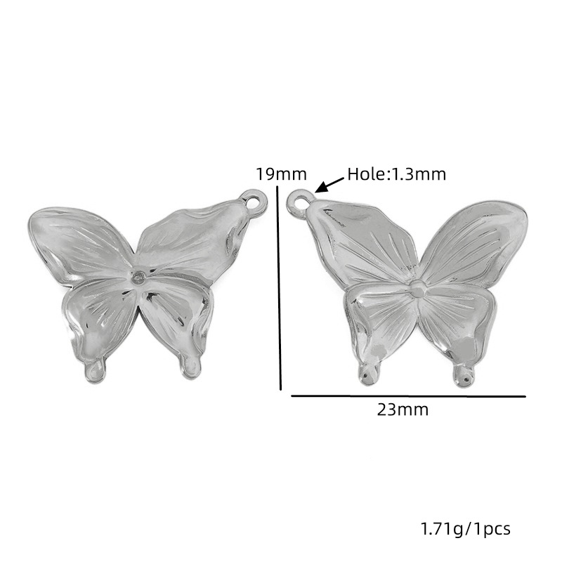 Papillon couleur acier
