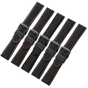 Prix d'usine Bracelet de montre universel en silicone Bracelet de montre étanche pour sports de plein air adapté à la montre Seikos Mido <span class=keywords><strong>TImex</strong></span> Casio - Product Image 1