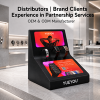 Support d'affichage de montres incliné en acrylique personnalisé OEM avec affiche magnétique remplaçable, logo personnalisé disponible pour l'affichage en magasin de détail