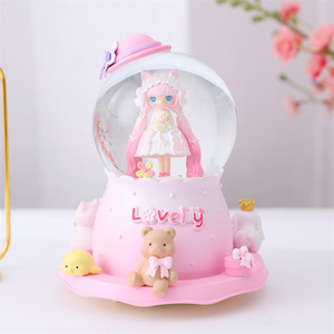 Venta al por mayor de cajas de música con bola de cristal giratoria extra grande, estilo Lolita Princesa, regalos de cumpleaños para niñas - Product Image 4