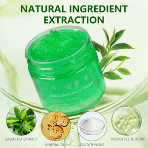 Crema de Colágeno en Gel con Extracto de Té Verde, Niacinamida y Colágeno Hidrolizado Liofilizado que Aumenta la Elasticidad de la Piel - Product Image 3