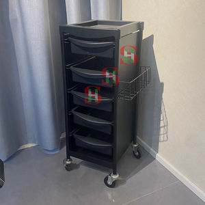 Carrito de Peluquería con Ruedas, Mueble de Salón de Belleza, Carrito Auxiliar para Peluquería - Product Image 4