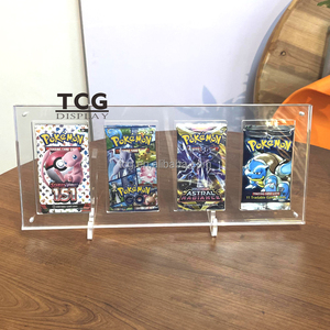 TCG-Booster de cartes Pokémon personnalisées à 4 emplacements, cadre en acrylique, avec support pour étui, <span class=keywords><strong>Dragon</strong></span> <span class=keywords><strong>Ball</strong></span> <span class=keywords><strong>Super</strong></span> Yu Gi Oh - Product Image 1