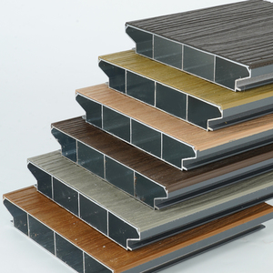 Hiện đại tùy chỉnh nhôm ngoài trời sàn Composite boong bảng cho nhà bếp vuông <span class=keywords><strong>WPC</strong></span> Skateboard vườn cảnh quan decking - Product Image 3