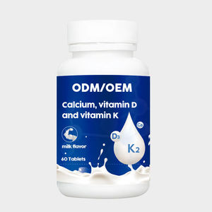 Private Label Calcium Vitamin D3 K2 Nahrungs ergänzungs mittel <span class=keywords><strong>Tabletten</strong></span> für Erwachsene Knochen gesundheit Immun unterstützung für Jugendliche Schwangere - Product Image 2