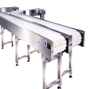 Endüstriyel gıda ambalajı için modüler bant konveyör sistem, zincirli konveyör makine, plastik konveyör bant, kılavuz rayı, dişli - Product Image 1