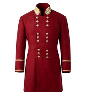New <b>Vintage</b> Overcoat Woolen Frock <b>Coat</b> for Men's Double Breasted Button Up Formal Outerwear - Product Image 1