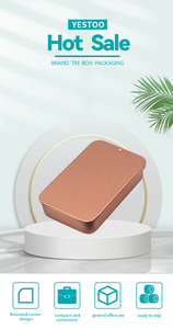 YESTOO Fábrica Vazia Pequena Caixa De Lata Retangular Slide Lid Mint Lip Balm Sólido Perfume Tin Container Personalizado Deslizando Caixa De Lata - Product Image 2