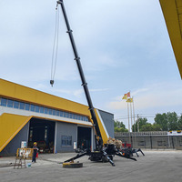Fournitures d'usine : grues araignées sur chenilles de 3 tonnes, moteur, capacité de 12 tonnes, rayon d'action de 19 m, élévateurs aériens portables