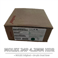 Conector Molex de Doble Fila y 24 Pines, Tipo Natural, para Cabezales y Carcasas de Cables