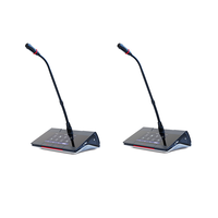 AIMICIOT Microphone sans fil double cœur haute fiabilité avec suivi de caméra et fonction de vote - Système de conférence audio professionnel UN01