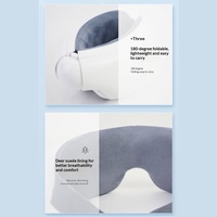 Masseur oculaire chauffant pliable avec compresse chaude et massage par vibration - Batterie au lithium intégrée (400 mAh) Vitamine E