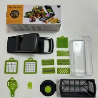 Fabrieksdirecte verkoop JY00022 Handmatige multifunctionele PP groente- en fruit snijder, schaaf en hakselaar