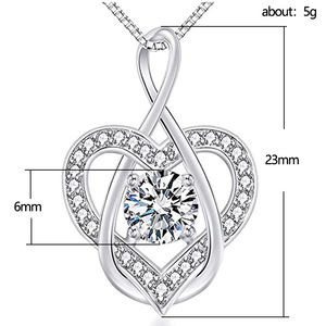 Collana con Ciondolo a Cuore Mobile per Donne, Semplice ed Elegante per Uso Quotidiano, Catena per Clavicola - Product Image 4