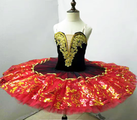 Nouveau noir professionnel classique Ballet Tutu jupe pour filles adulte danse porter attrayant velours rigide Tulle or Applique modèle