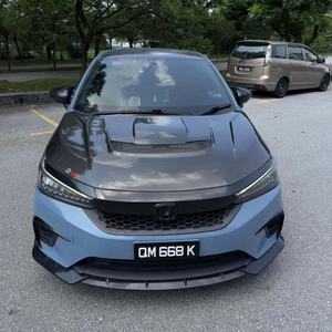 Welta Wholesale ABS Car Front Bumper Body Kit Spoiler Guard Protector Lip for City 2020-2022 Black Polished Facelift Original - Product Image 5