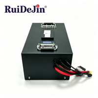 Batterie lithium-ion à fonctionnement continu 60Ah 80Ah 105Ah 200Ah 300Ah avec chargeur pour robot AGV, ligne de production d'usine 24h/24