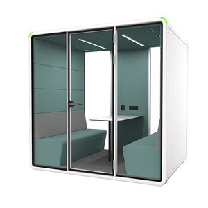 Acoustic Silent Pod Large Size Office Furniture Interview Glass Room Meeting Reception Room <strong>Cubicles</strong> Office <strong>Phone</strong> Calling <strong>Booth</strong> - Product Image 3