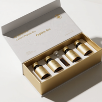 Boîtes rigides personnalisées avec estampage à chaud pour coffret cadeau de collagène et peptides haut de gamme, impression quadricolore, fermeture magnétique