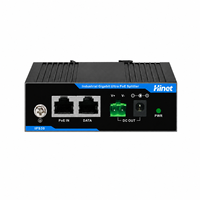 Divisor PoE Industrial de 60W, Gigabit, para Riel DIN, RJ45, Ethernet, División de Energía y LAN, Salida de 12VDC 5A para Dispositivos IP Sin PoE