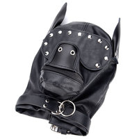 Accessoires BDSM pour animaux de compagnie, jeu de rôle pour chien, fétiche, masque de tête de chiot, masque de bondage, chapeau, produits érotiques pour adultes