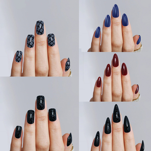 <span class=keywords><strong>Uñas</strong></span> Postizas Reutilizables Nailway, <span class=keywords><strong>Uñas</strong></span> de Dedo Personalizadas al por Mayor, 24 Piezas, <span class=keywords><strong>Cortas</strong></span>, Cuadradas, <span class=keywords><strong>Negras</strong></span> <span class=keywords><strong>Mate</strong></span>, ABS, Cobertura Completa, Diseño de <span class=keywords><strong>Uñas</strong></span> a Presión - Product Image 4