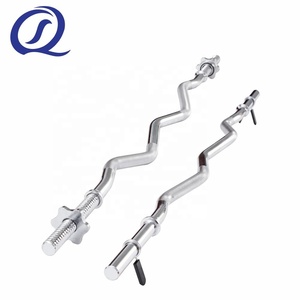 47 ''thường xuyên EZ <span class=keywords><strong>Curl</strong></span> thép tạ Tạ với cổ áo ren thiết kế - Product Image 2