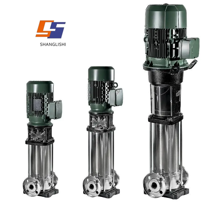 Bomba de água centrífuga vertical de vários estágios, motor elétrico ou diesel, 150 mm, 40 mm, 65 mm