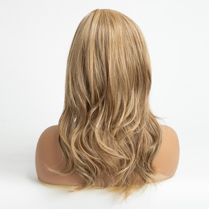 Perruque Synthétique Grossiste Premium en Fibre Futura Résistante à la Chaleur, <span class=keywords><strong>Blonde</strong></span> Ondulée Naturelle, avec Frontale en Mono Dentelle et Monture Monofilament - Product Image 2