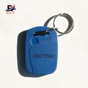 Individuelles Chipmodell M 1 K / EM4100 Kunststoff RFID-Schlüsselanhänger mit Tintenstrahl-Seriennummer