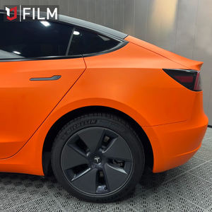 Venta al por mayor 1,52*17m sin burbujas de aire Super estirable naranja mate vinilo coche envoltura cuerpo completo mate <span class=keywords><strong>carreras</strong></span> naranja envoltura coche vinilo - Product Image 6
