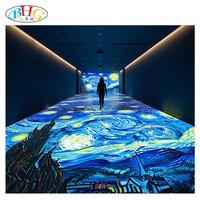 Kit de jeu de projection au sol interactif immersif avec détection de mouvement pour les sentiers de parc en plein air
