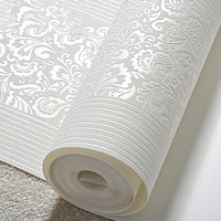 Papier peint floral damassé 3D gaufré uni de style européen, tons pastel, pour la décoration murale de la maison, du salon et de la chambre à coucher